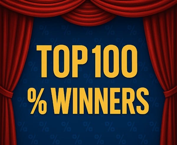 Top 100 Percent Gainers in June